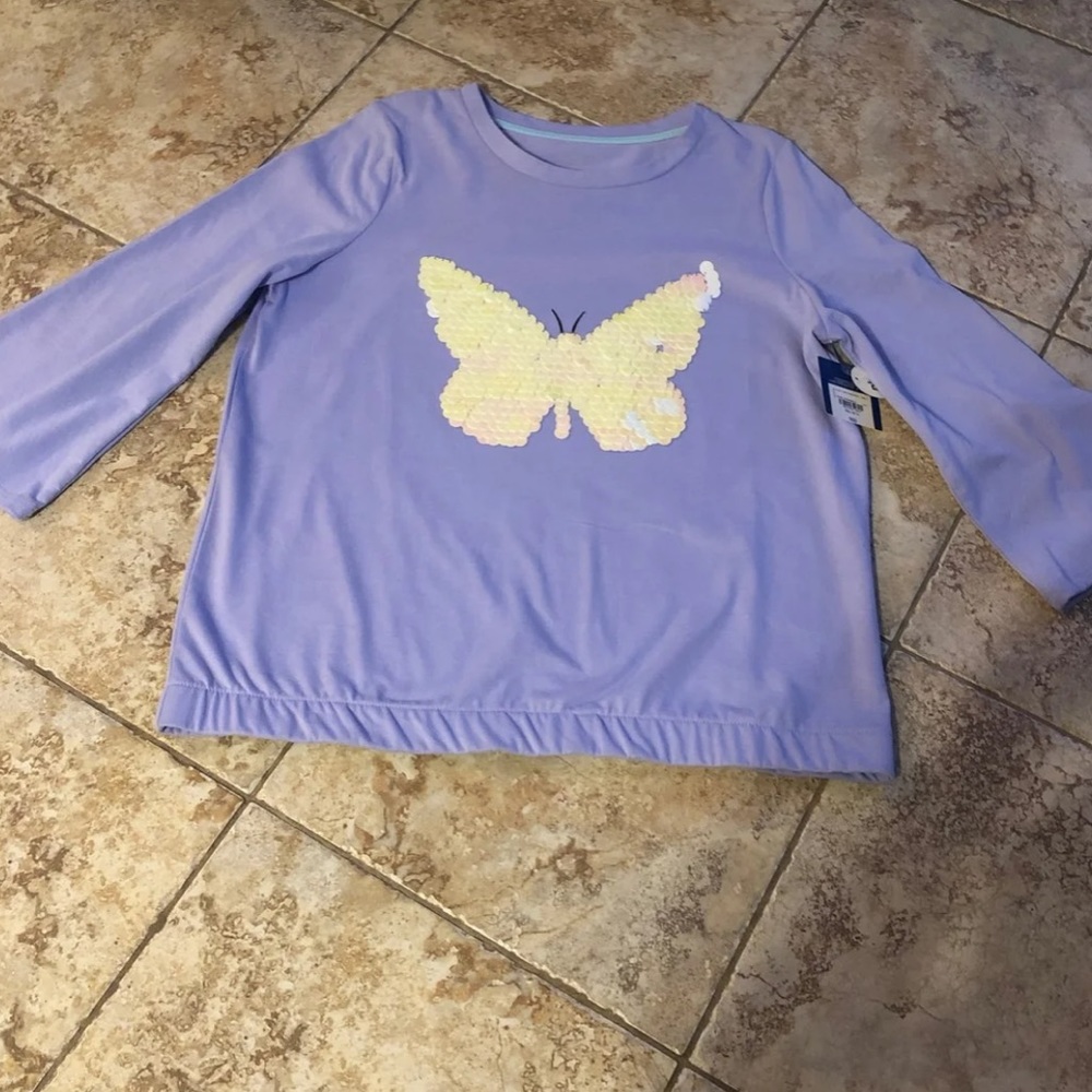 NWTArizona Jeans Co. sequins heart shirt women’s S